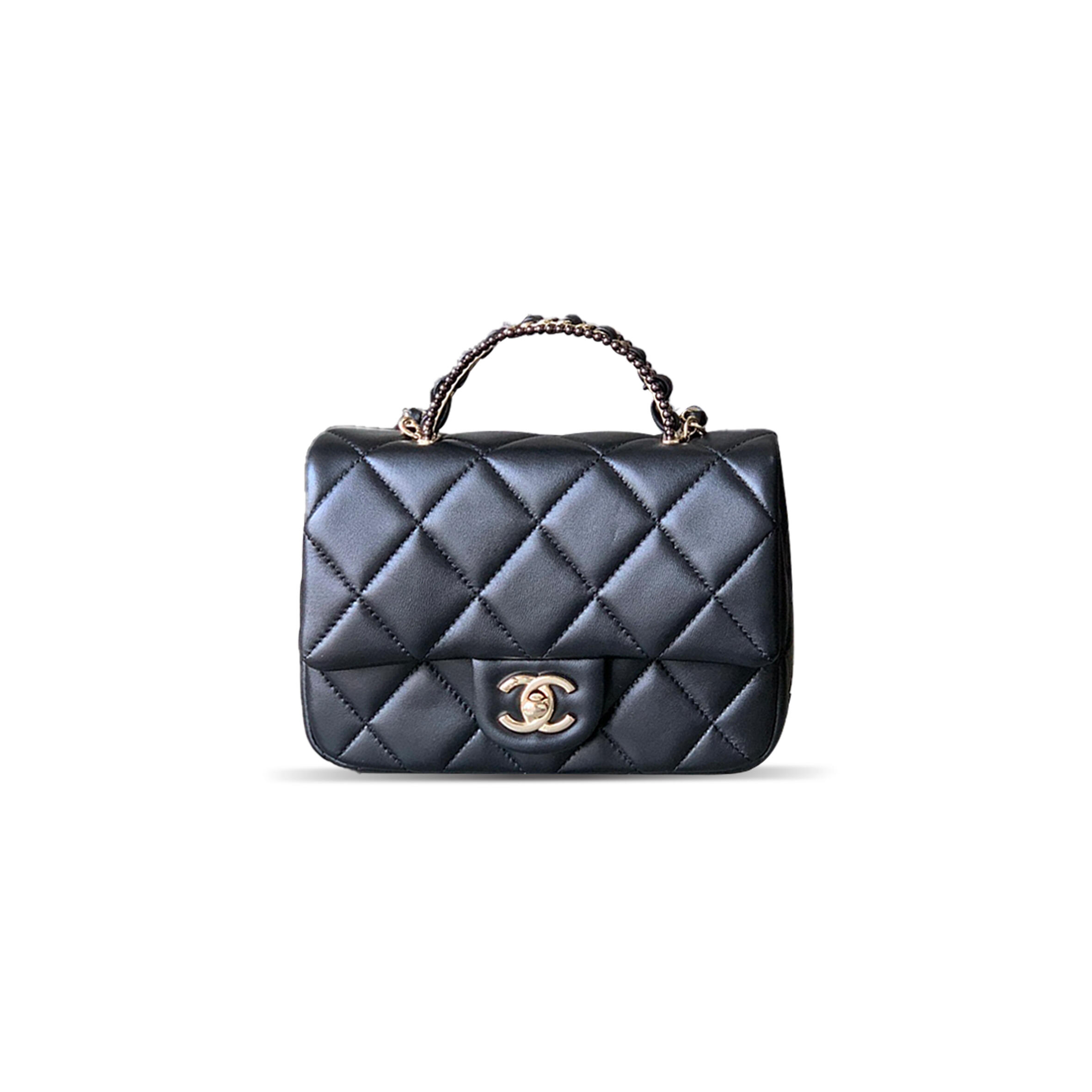 CHANEL MINI WELDING CLASSIC FLAP PEARL PACK AS5367 (18.5*12*7.5cm)